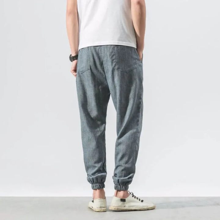 Pantalons Confort en Coton-Lin pour Hommes – Vêtements Légers de Tous les Jours