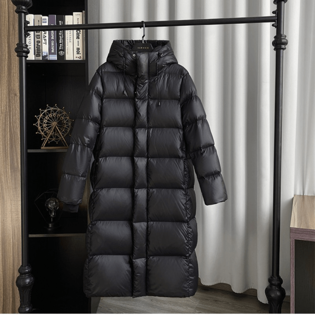 Veste d'hiver en duvet imperméable chauffante pour femmes