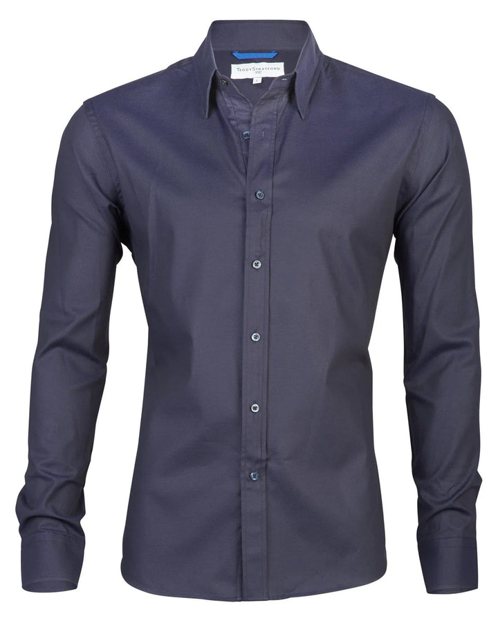 Chemise à fermeture éclair ajustée pour homme