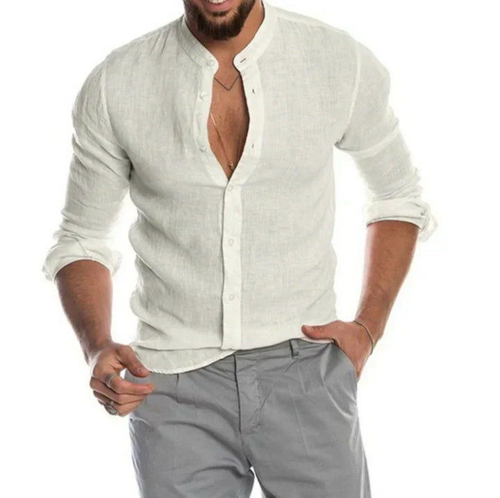 Chemise en lin respirante pour homme