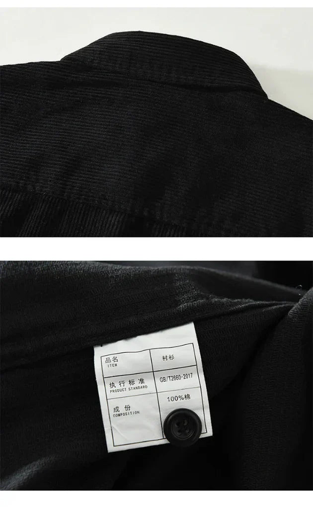 Chemise Vintage Homme à Manches Longues Style Classique avec Attrait Intemporel