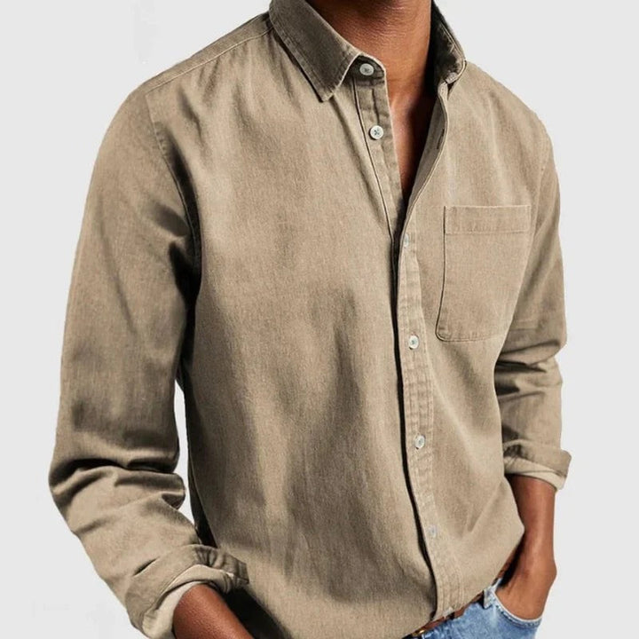 Chemise en Denim pour Hommes Classique, Renouvelée pour un Style Moderne
