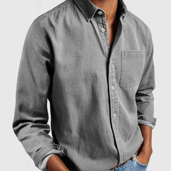 Chemise en Denim pour Hommes Classique, Renouvelée pour un Style Moderne