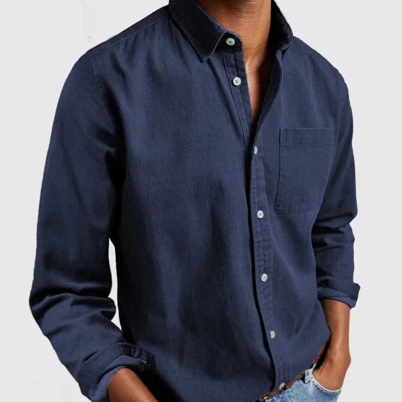 Chemise en Denim pour Hommes Classique, Renouvelée pour un Style Moderne