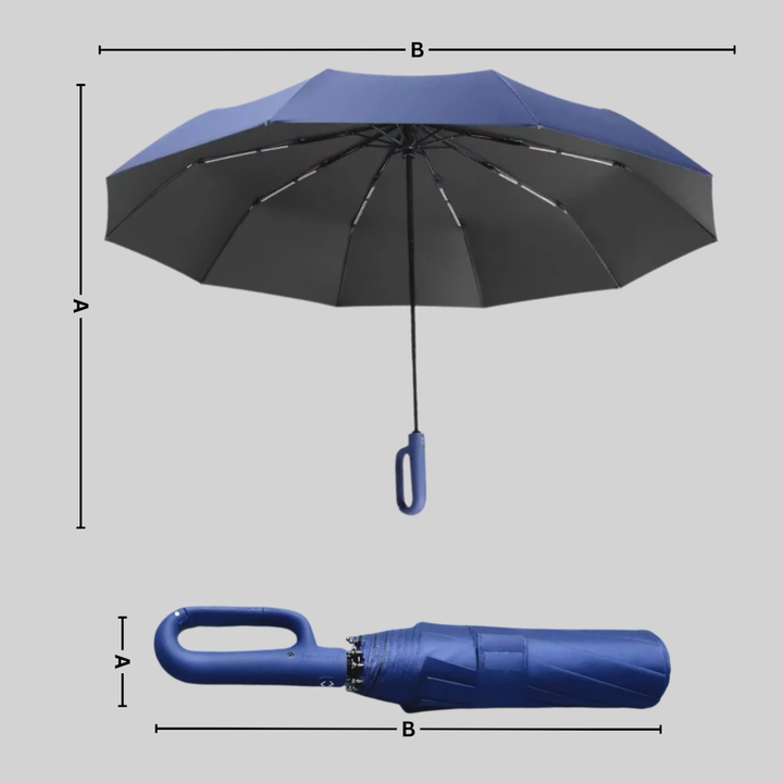 Parapluie Auto-Verrouillage – Design Fiable avec Caractéristiques Prêtes au Météo
