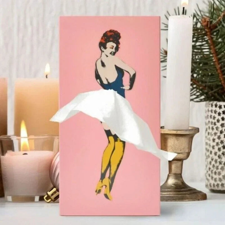 TissuChic - Distributeur de Mouchoirs Vintage avec Effet Flottant Amusant
