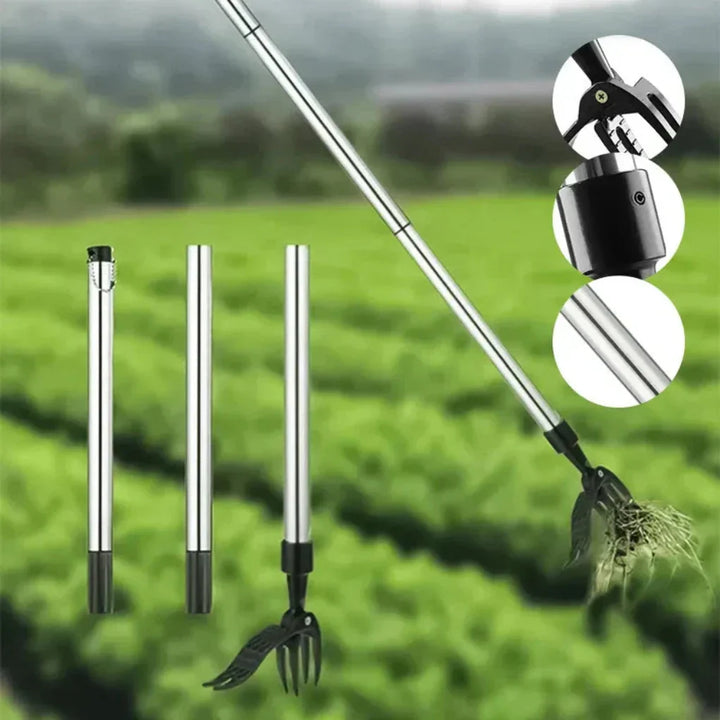 Outil de traction de mauvaises herbes en acier inoxydable (Tête seulement – Sans manche inclus)