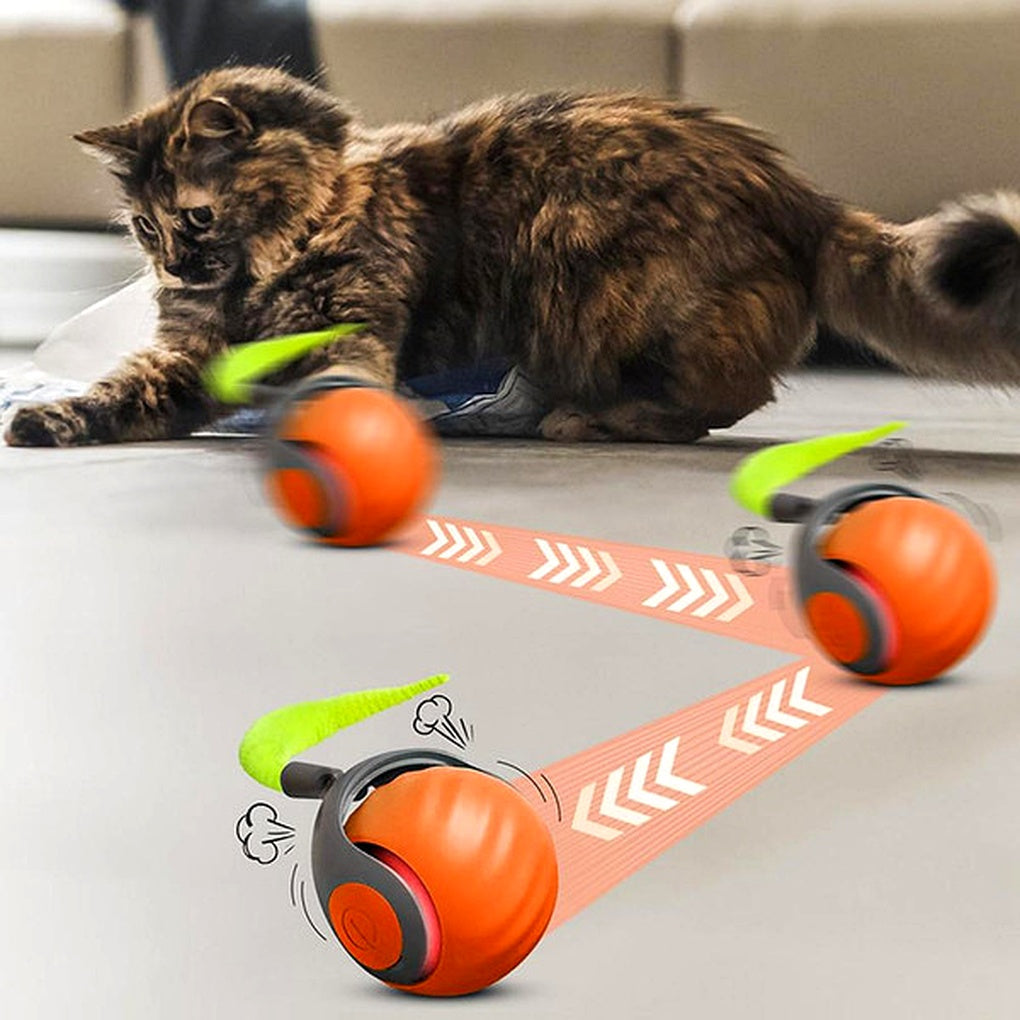 Jouet de Balle Interactif pour Chat – Sphère Roulante Auto-Mouvante