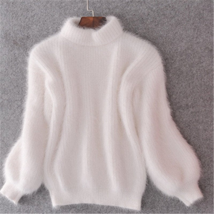 Pull Col Roulé en Mohair