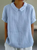 Sophie | Blouse en lin pour femmes avec col Peter Pan