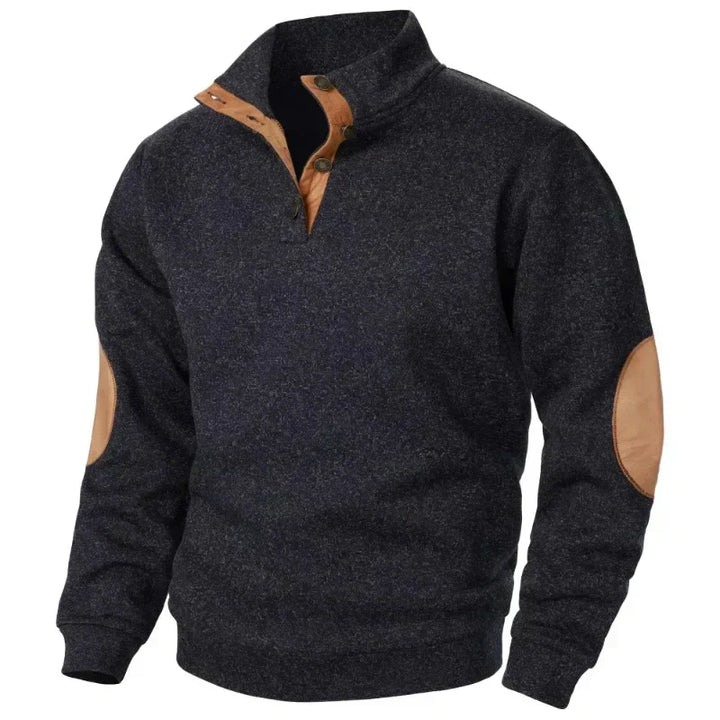 Sweat-shirt pour homme à col en V pour style décontracté et en plein air