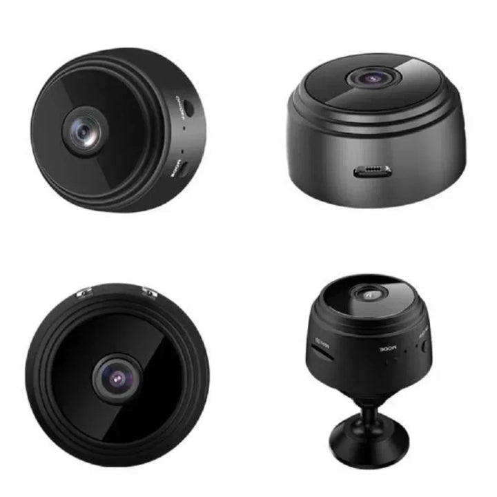 "Black HD wireless backup camera for RVs, trucks, trailers with night vision, waterproof design, perfect for safe reversing."