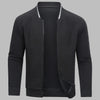 Pull zippé confortable et chaud pour homme
