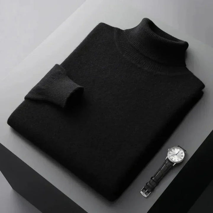 Pull col roulé pour homme – Couche élégante avec apparence raffinée