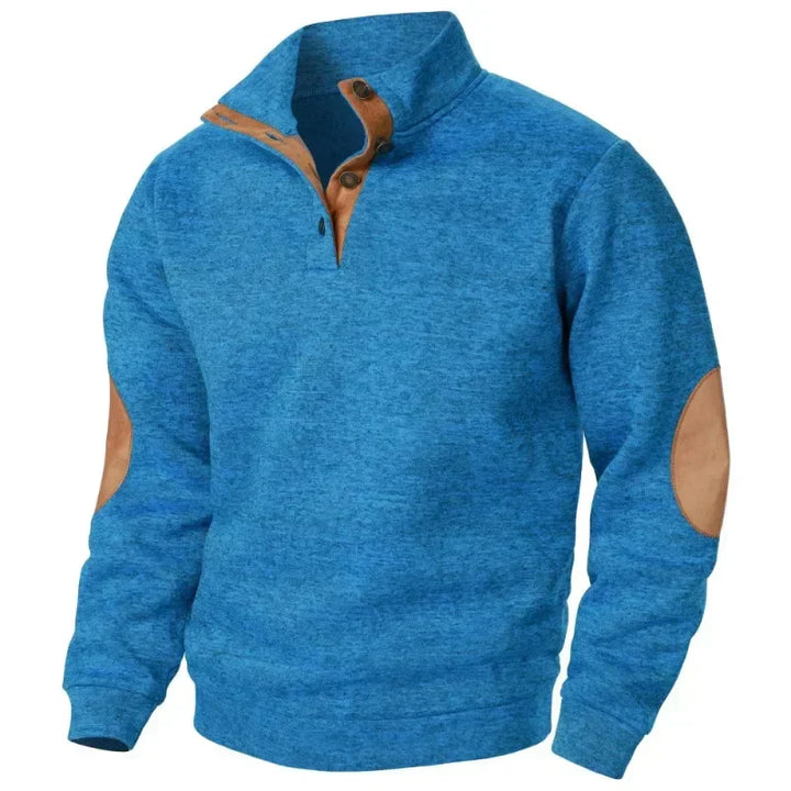 Sweat-shirt pour homme à col en V pour style décontracté et en plein air