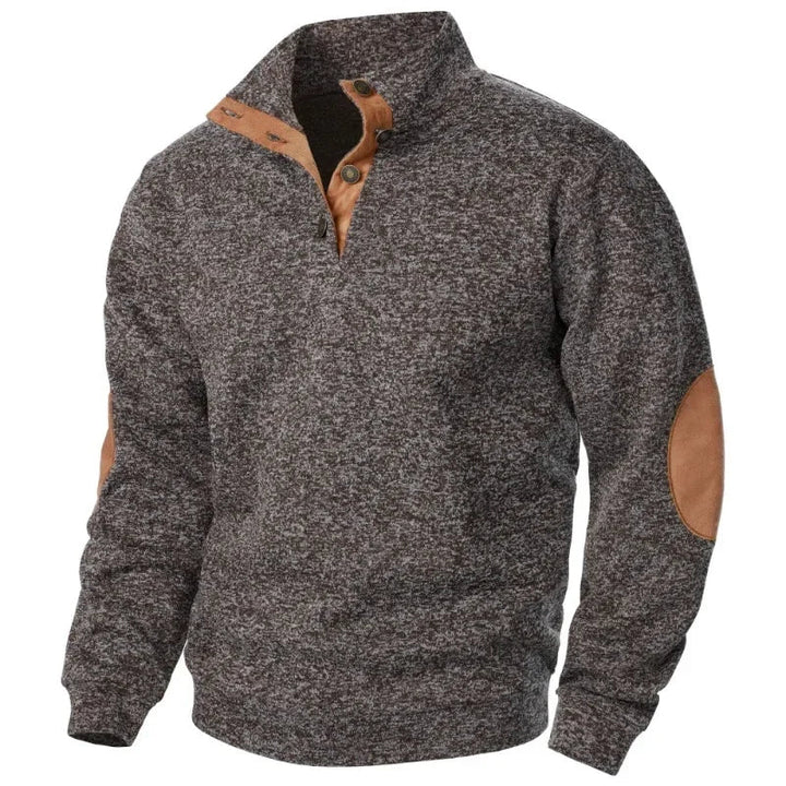 Sweat-shirt pour homme à col en V pour style décontracté et en plein air