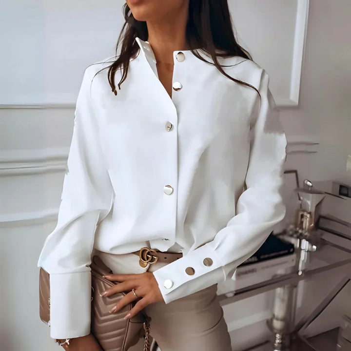 Chemise à Boutons Slim-Fit pour Femme – Élégante et Polyvalente