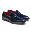 James | Mocassins Penny pour hommes en cuir italien avec détails en suède