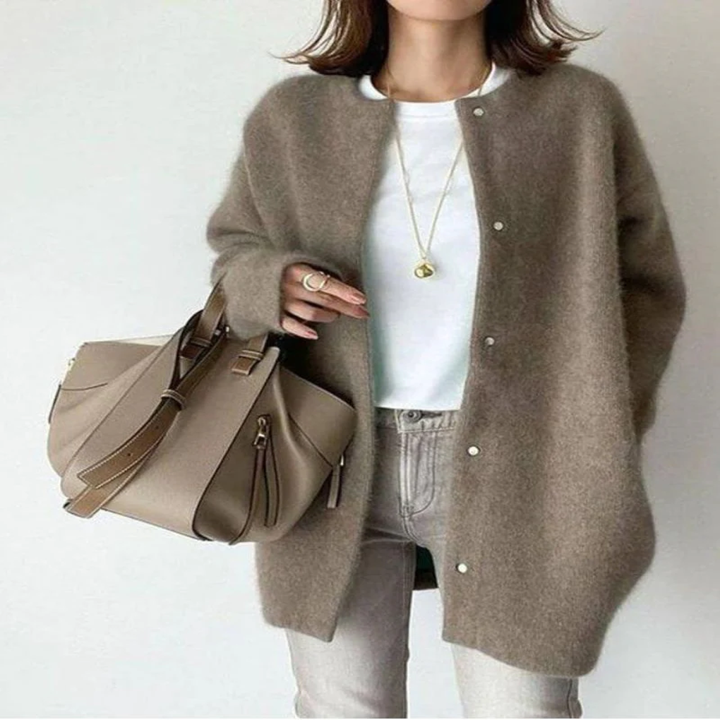 Cardigan en Tricot Verena – Style Polyvalent pour Looks Superposés