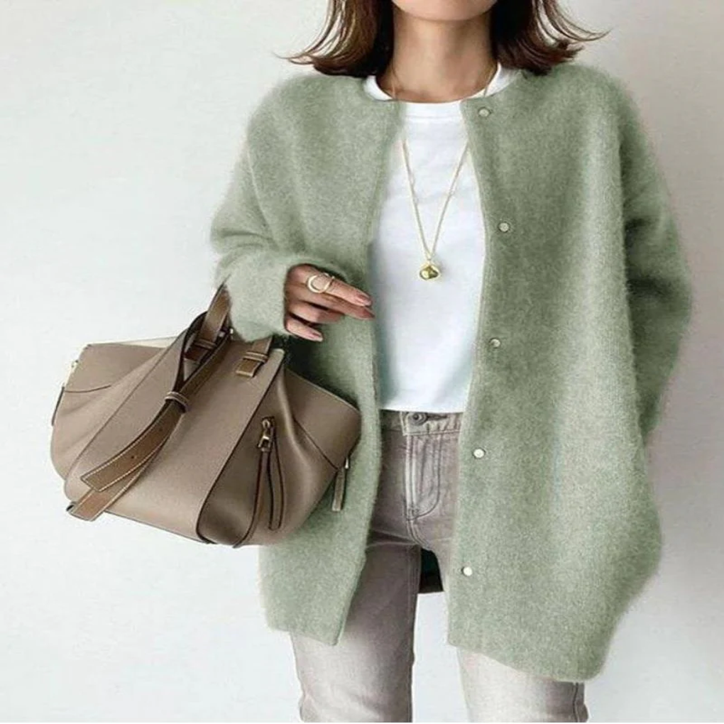 Cardigan en Tricot Verena – Style Polyvalent pour Looks Superposés