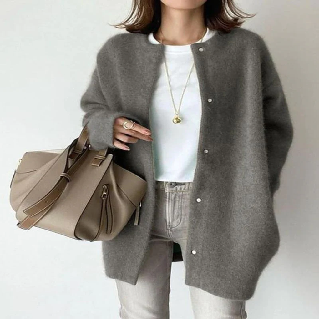 Cardigan en Tricot Verena – Style Polyvalent pour Looks Superposés