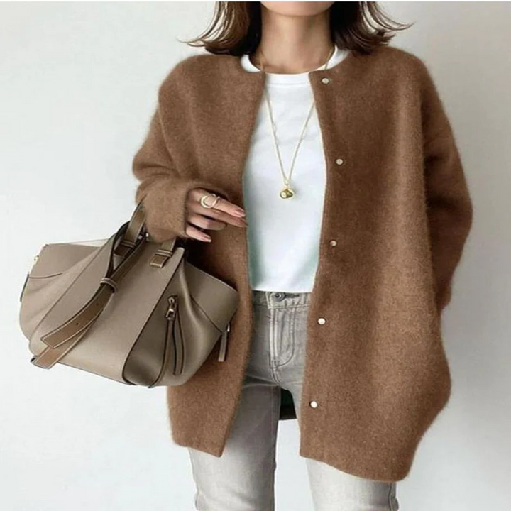 Cardigan en Tricot Verena – Style Polyvalent pour Looks Superposés