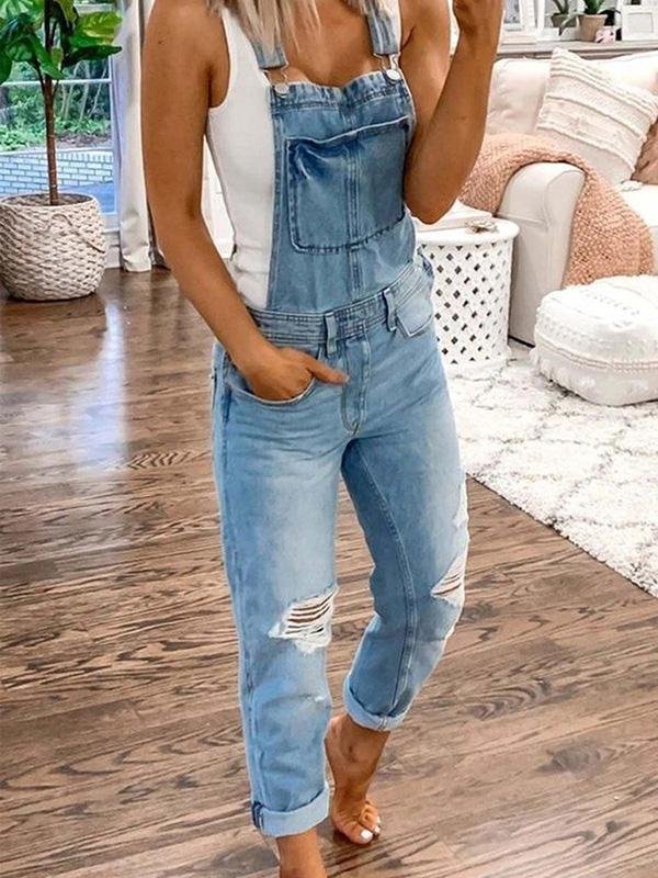 UrbanChic – Combinaison en Denim pour Femmes