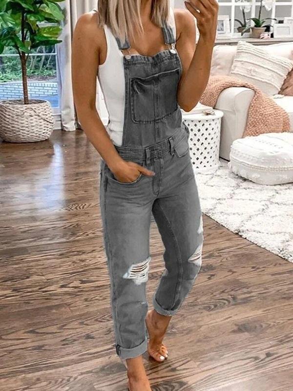UrbanChic – Combinaison en Denim pour Femmes