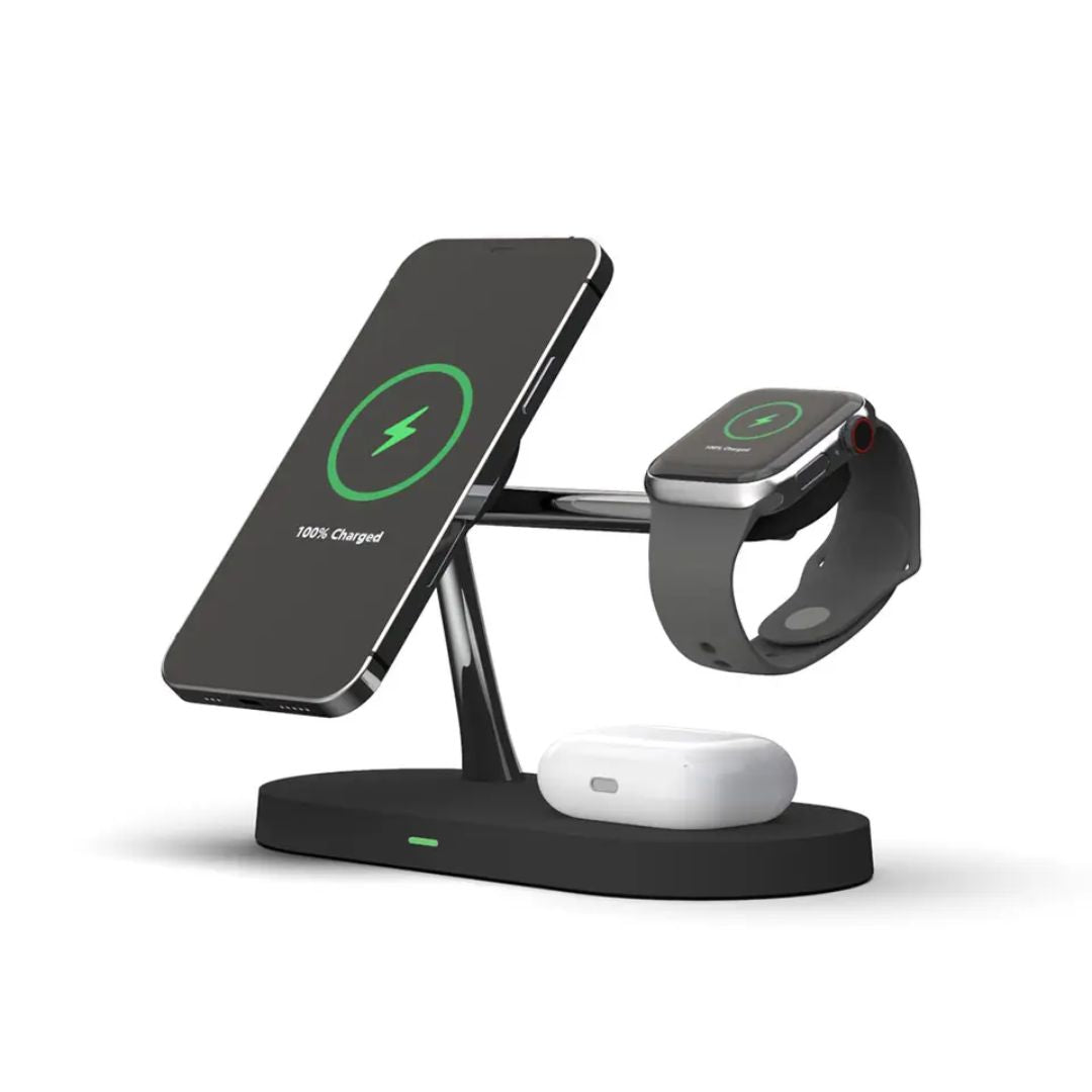 PowerBoost - Station de Charge 3-en-1 Sans Fil pour Recharge Rapide et Sécurisée
