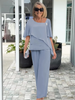Elizabeth | Ensemble Pantalon Élégant Deux Pièces pour Femme