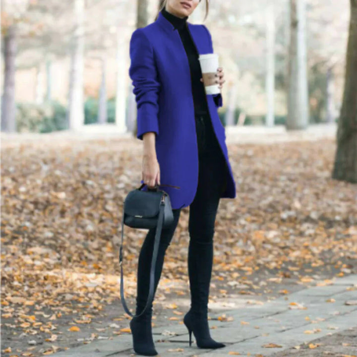 Manteau d'hiver pour femmes à col levant – Superposition élégante avec chaleur classique