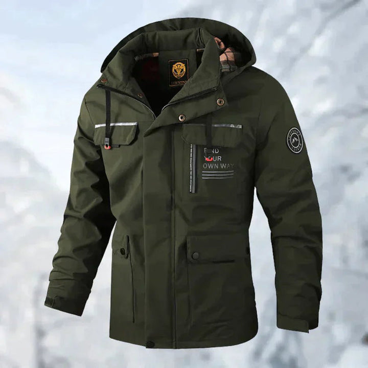 Cael – Veste à capuche pour homme, coupe-vent et imperméable
