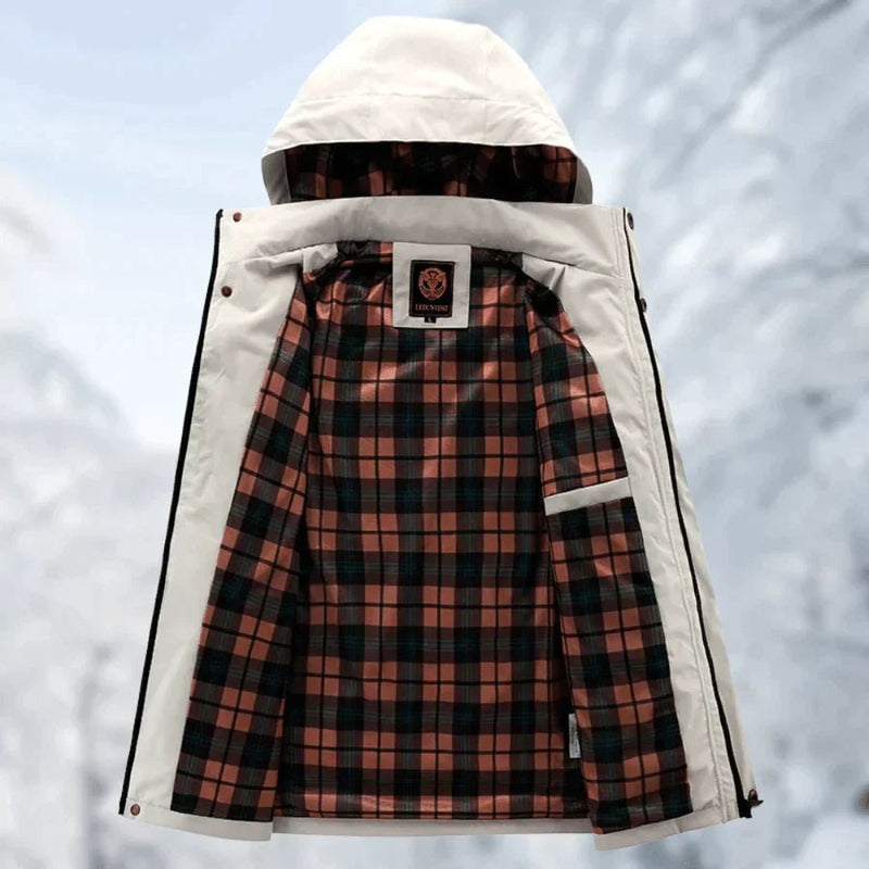 Cael – Veste à capuche pour homme, coupe-vent et imperméable