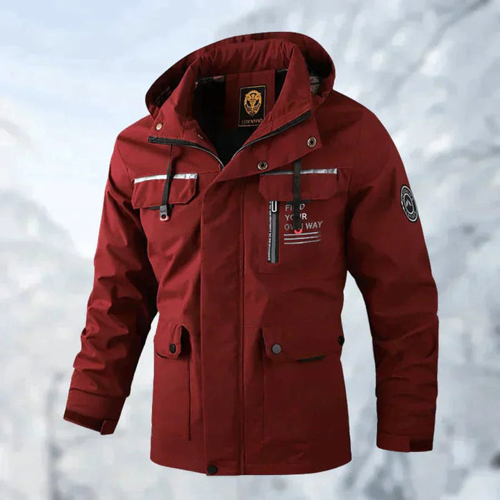 Cael – Veste à capuche pour homme, coupe-vent et imperméable