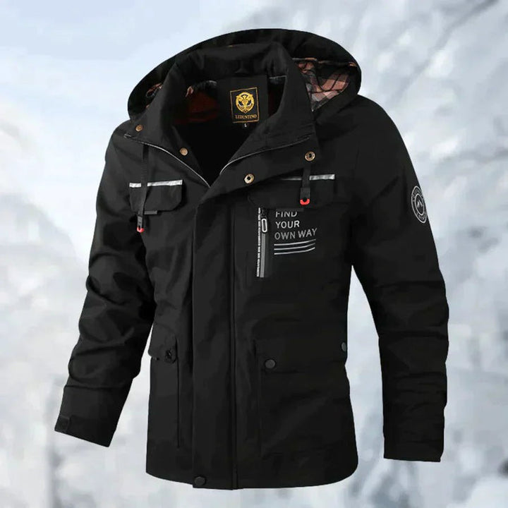 Cael – Veste à capuche pour homme, coupe-vent et imperméable