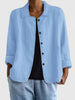 Luna | Cardigan Bouton en Coton Fit Relaxe Manches Longues