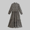 Robe géométrique femme à manches longues