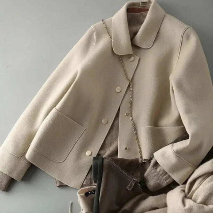 Veste d'hiver à boutons pour femmes – Couche chaude avec attrait toute saison