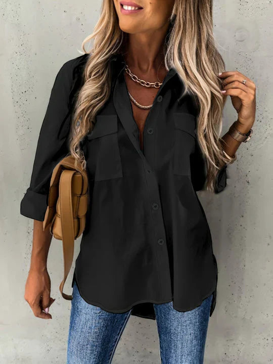 Blouse Boutonnée pour Femmes avec Élégance Sans Effort