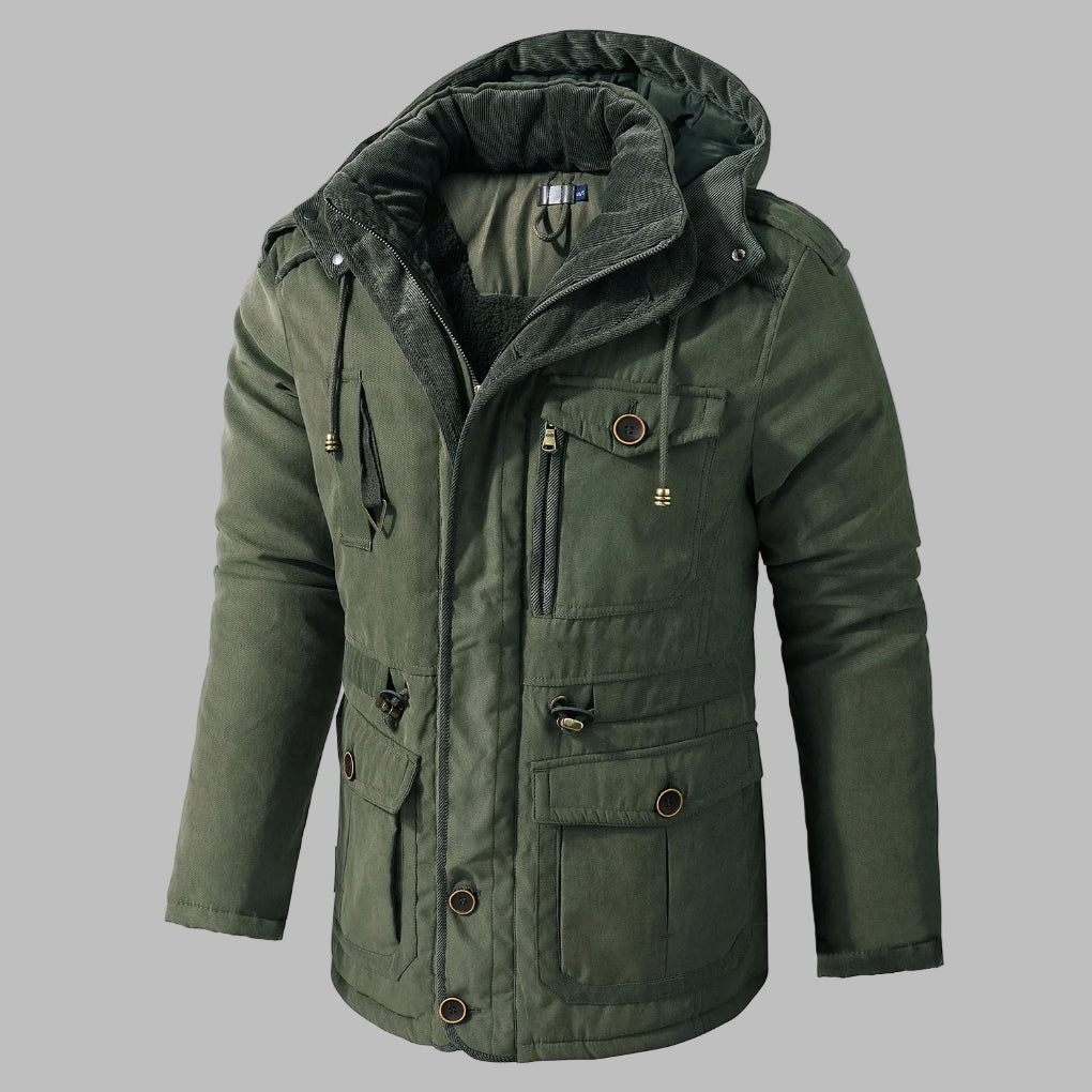 Veste d'hiver multi-poches pour hommes