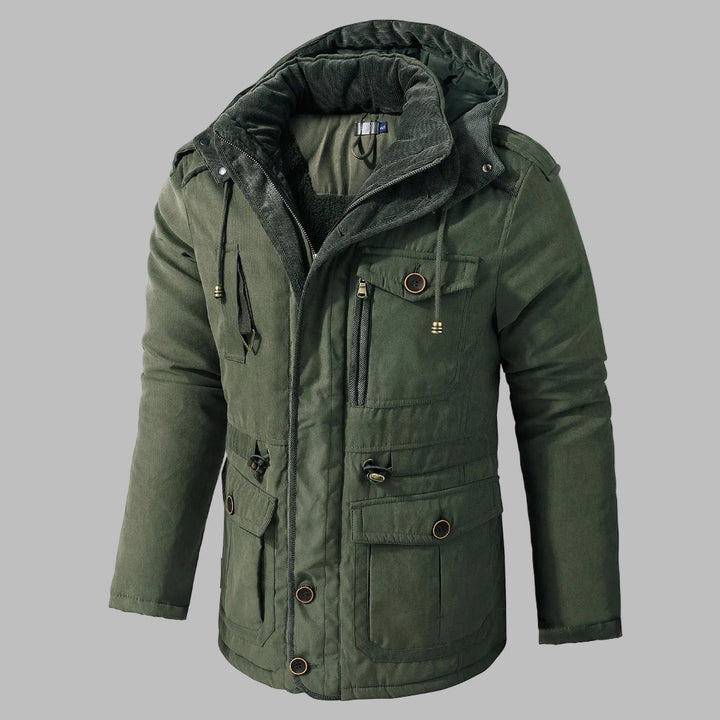 Veste d'hiver multi-poches pour hommes