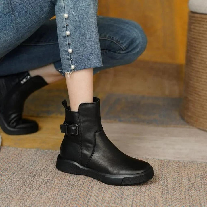 Bottes de Cheville Vintage – Style Rétro avec Touche Moderne