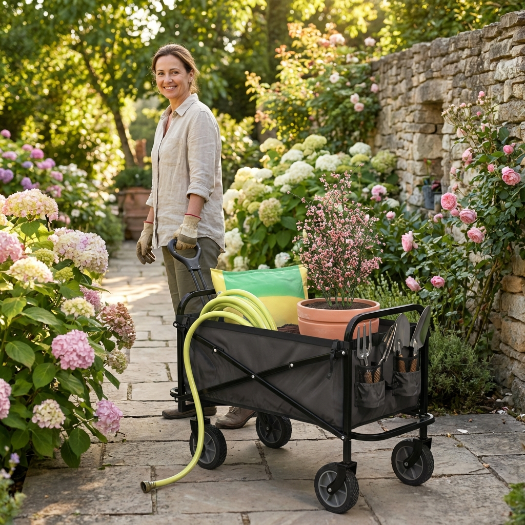 Chariot Utilitaire Pliable Hautement Résistant