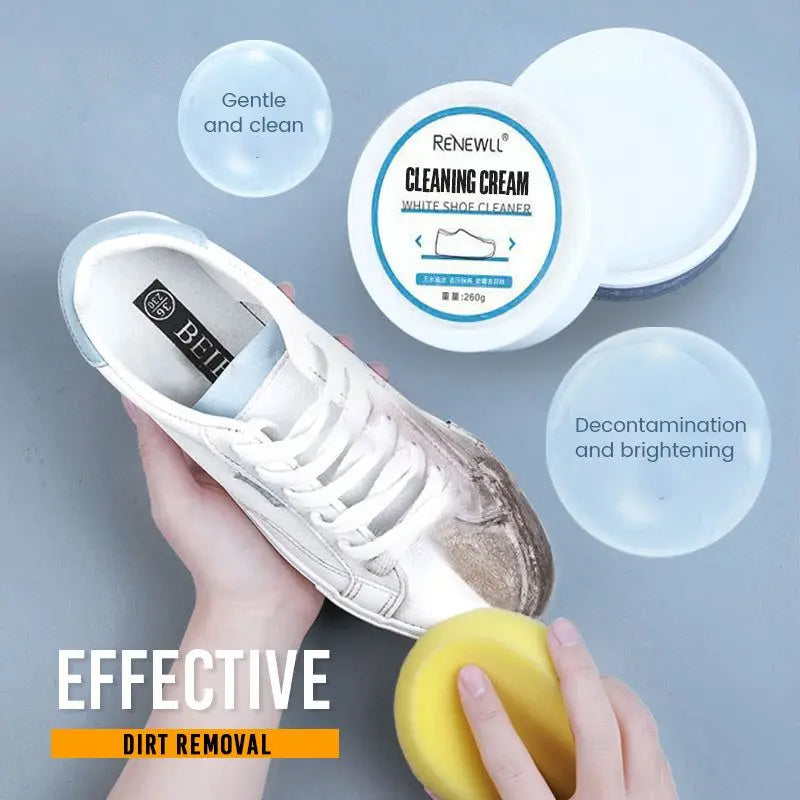 Crème Nettoyante Blanche Polyvalente pour Chaussures