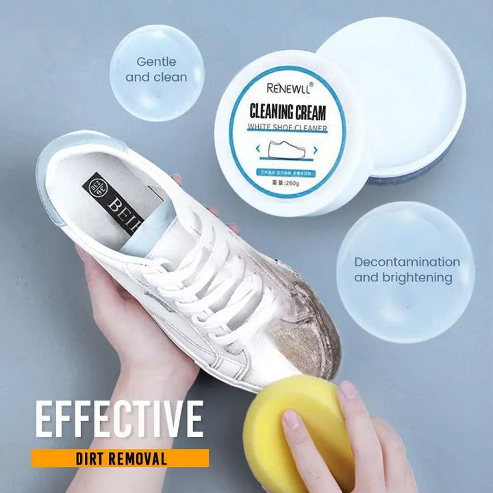 Crème Nettoyante Blanche Polyvalente pour Chaussures