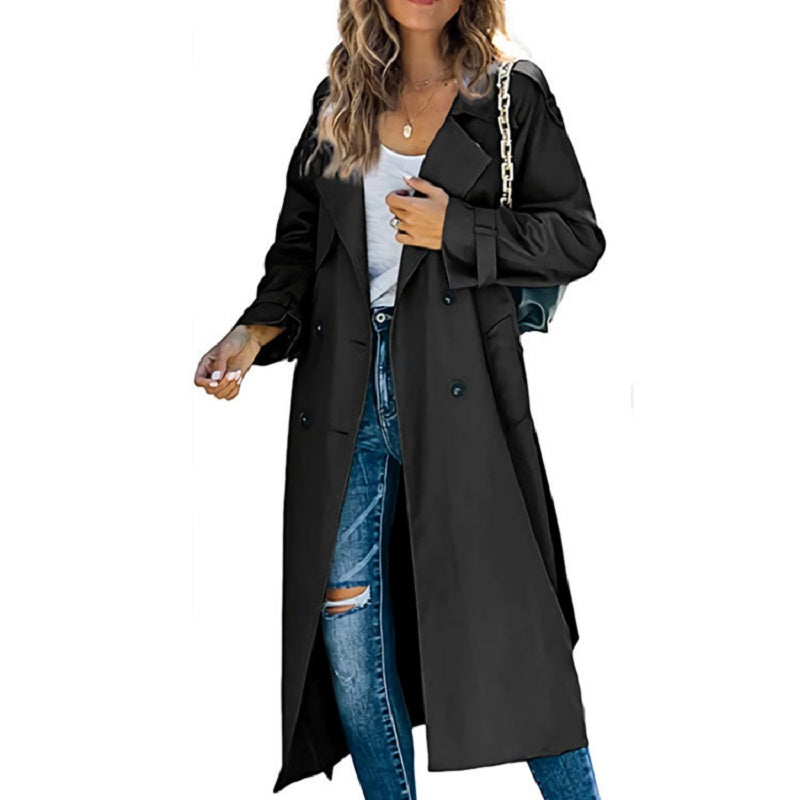 Manteau Trench Long Femme Intemporel & Fonctionnel