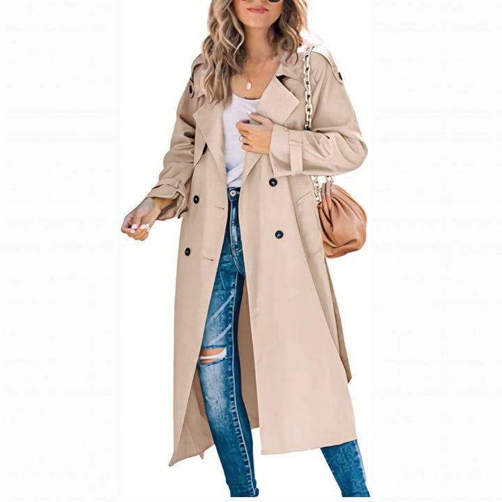 Manteau Trench Long Femme Intemporel & Fonctionnel