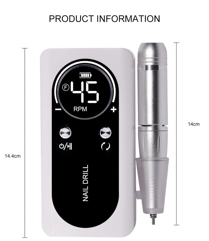 Perceuse à Ongles Électrique Rechargeable 45 000 tr/min