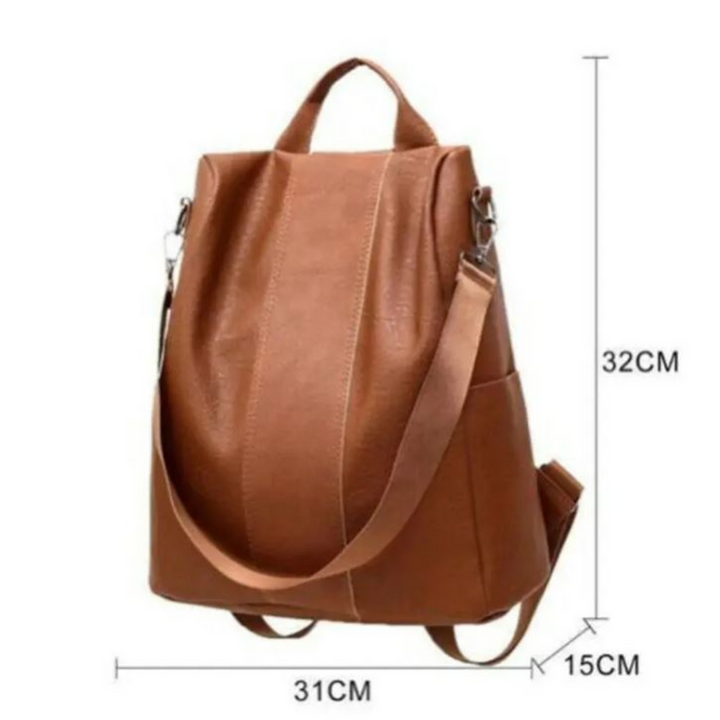StylishSafe - Sac à dos Anti-Dérobement en Cuir
