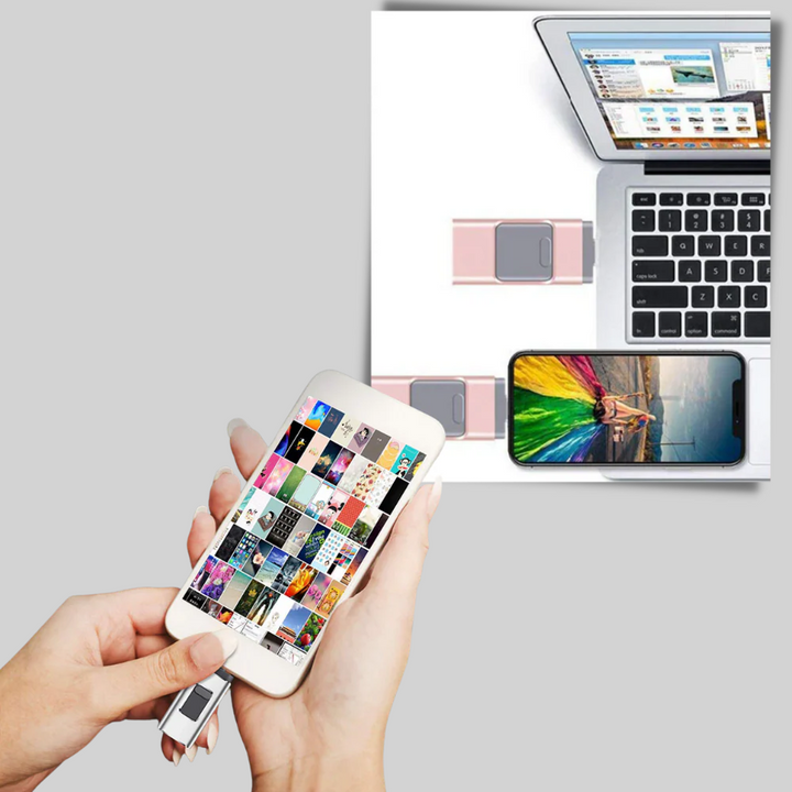 Clé USB 4-en-1 – Solution de stockage multi-connecteur